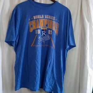 Kansas City Royals Blue World Series Champions 1985 Fanatics XL Shirt Baseball
